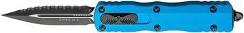 Ніж Microtech Dirac Double Edge Black Blade Serrated Blue 225-3BL 14090556 фото