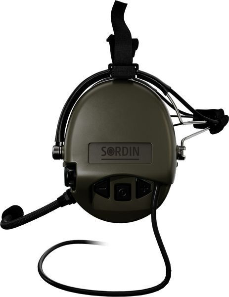 Активные наушники Sordin Supreme MIL CC Slim, Гарнитура (Задний держатель) Green 76332-06-S 5010037 фото