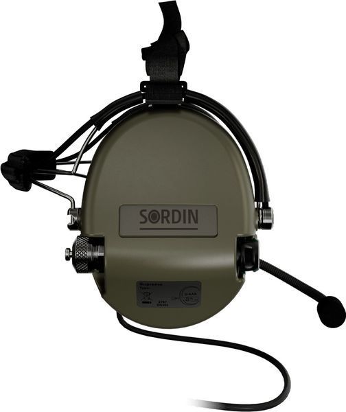 Активные наушники Sordin Supreme MIL CC Slim, Гарнитура (Задний держатель) Green 76332-06-S 5010037 фото