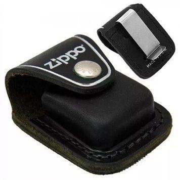 Чохол Zippo з кліпсою LPCBK для запальнички Zippo шкіра Чорний 67012 77890097 фото