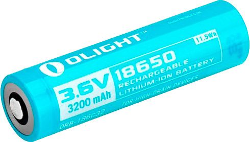 Акумуляторна батарея Olight 18650 3200mAh для S30R II/S2R/S2R II 186C32 23703316 фото