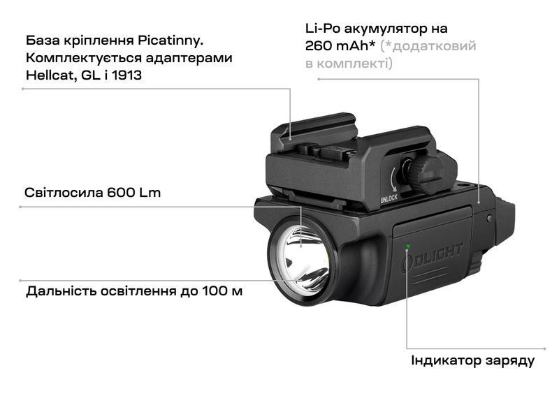 Ліхтар Olight PL-Mini 3 Valkyrie 0.0002.0093 23704493 фото