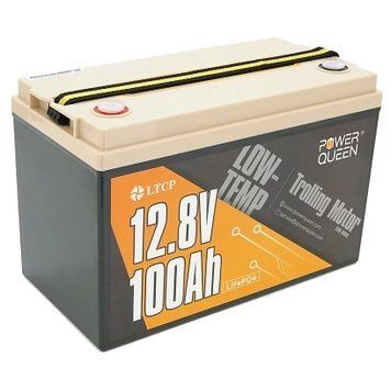 Power Queen LiFePO4 12V 100Ah Low-Temp Акумуляторна батарея 99-10034523 фото