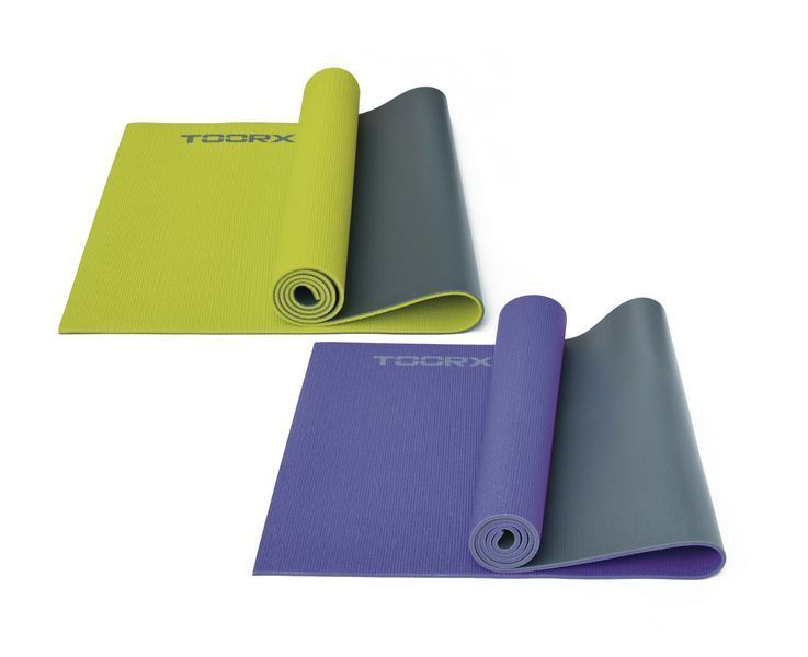 Коврик спортивный Toorx Yoga PVC 173 х 60 х 0,6 см для йоги и фитнеса Viola/Antracite (MAT-177) 931139 фото