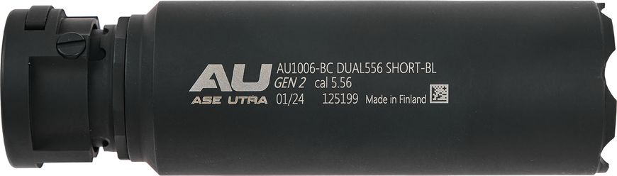 Саундмодератор Ase Utra DUAL556 Short-BL Gen 2 Black, калібр 223 Rem Різьба - BoreLock 36740423 фото