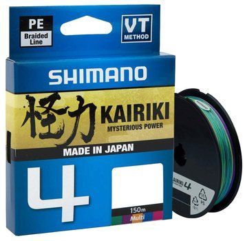 Шнур Shimano Kairiki 4 PE (Multi Colour) 150 м 0,20 мм 13,8 кг LDM54TE2020015M 22664595 фото