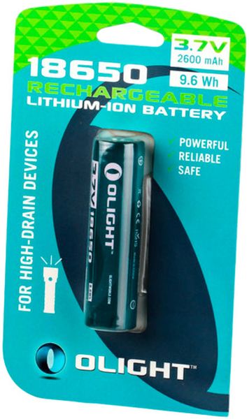 Акумуляторна батарея Olight 18650 2600 mAh 37 V ORB2-186P26 23703613 фото