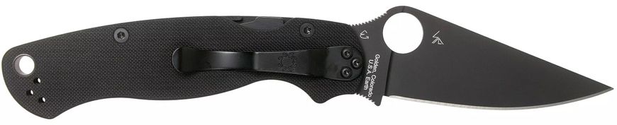 Ніж Spyderco ParaMilitary 2 Black Blade CPM-S45VN C81GPBK2 870153 фото