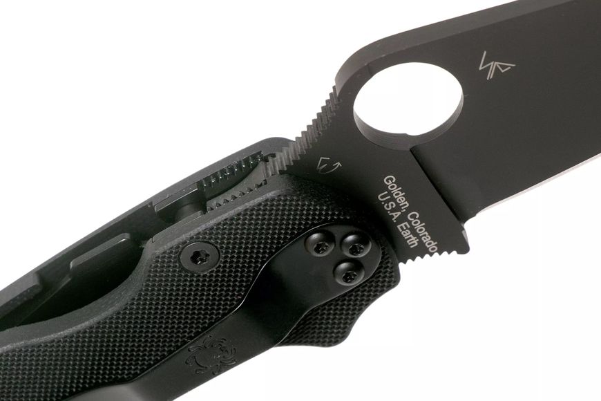 Ніж Spyderco ParaMilitary 2 Black Blade CPM-S45VN C81GPBK2 870153 фото