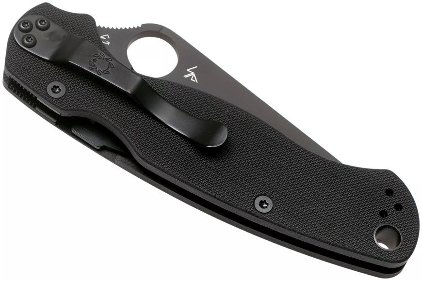 Ніж Spyderco ParaMilitary 2 Black Blade CPM-S45VN C81GPBK2 870153 фото