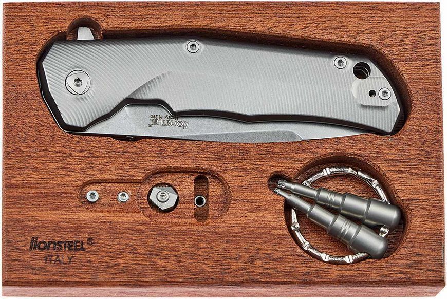 Ніж Lionsteel T.R.E. Titan Grey Сірий GY TRE GY 392126 фото