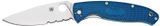 Ніж Spyderco Resilience Blue FRN CPM-S35VN Напівсеррейтор C142PSBL 871525 фото