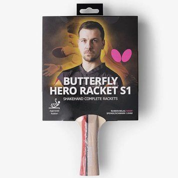 Ракетка для настільного тенісу Butterfly HERO Racket S1 Timo Boll (6251710002) 932284 фото
