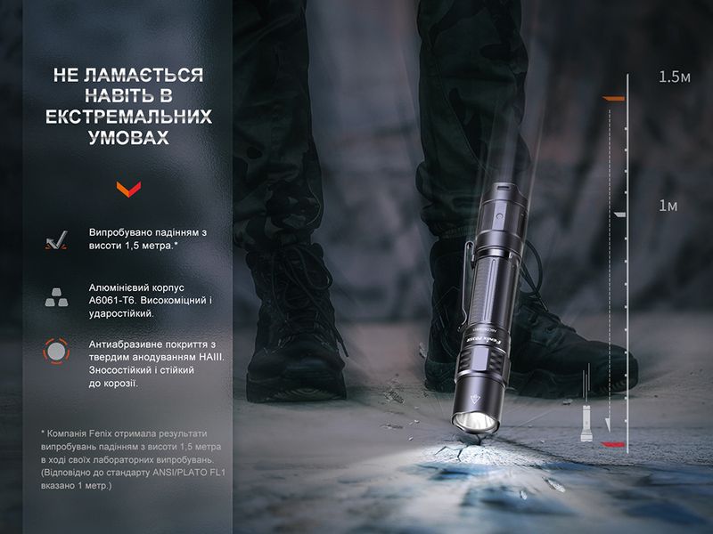 Ліхтар тактичний акумуляторний Fenix PD35R 91458 фото