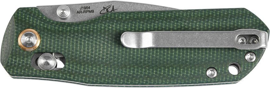 Ніж CJRB Maximal AR-RPM9 Micarta Green J1954-MGN 27980479 фото