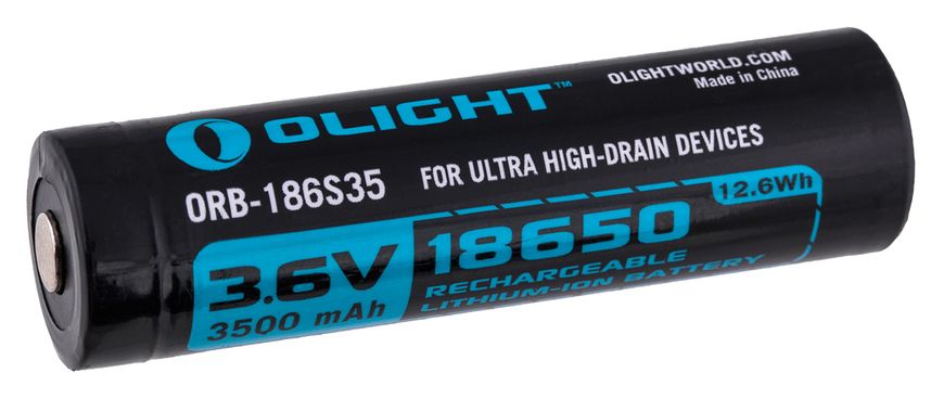 Аккумуляторная батарея Olight 18650 HDС (10A) 3500mAh ORB2-186S35 23702465 фото