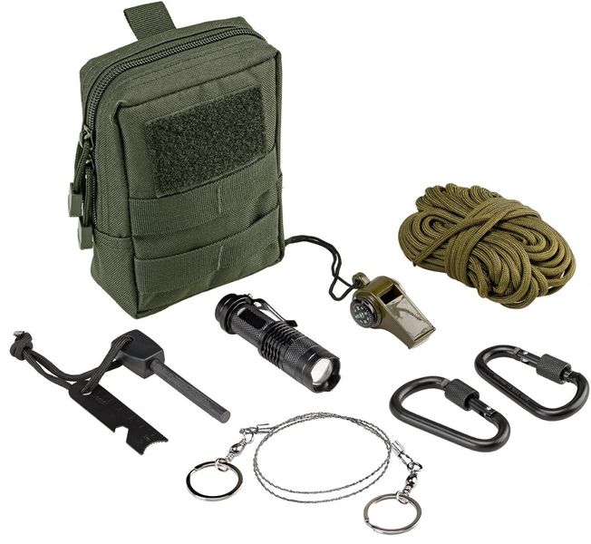 Набор для виживания Defcon 5. Survival Kit Pouch. Олива 14220311 фото