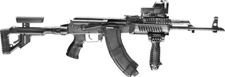 Цевье FAB Defense AK-47 полимерное для АК-47 / АК-74 Черное fx-ak47b 24100018 фото