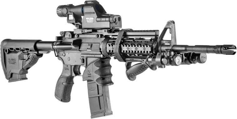 Накладка FAB Defense MWG на шахту магазина AR-15 / M16 Черная fx-mwg 24100040 фото