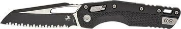 Ніж Microtech MSI Single Edge Tri-Grip Polymer Serrated Black 210T-3PMBK 14090652 фото