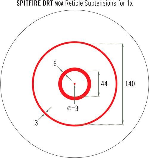 Приціл призматичний Vortex Spitfire AR 1x MOA (DRT IR) 23710254 фото