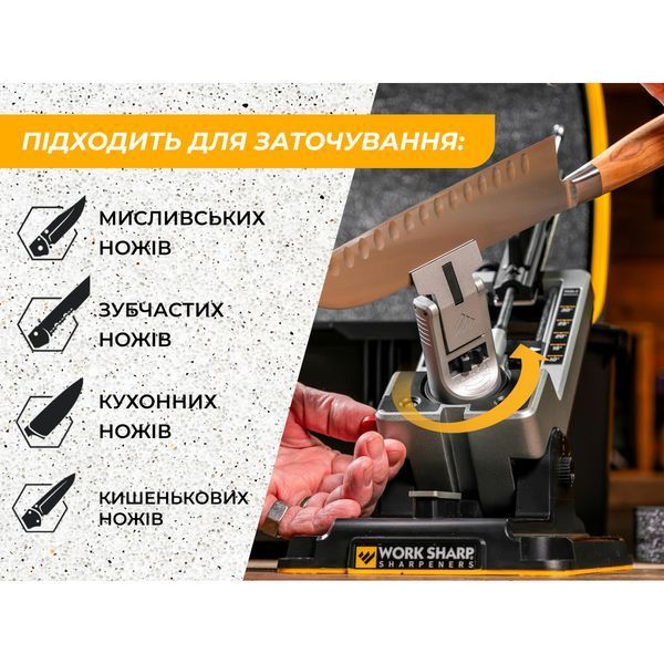 Точильна система Work Sharp Professional Precision Adjust Elite Knife Sharpener WSBCHPAJ-PRO-ELT-I 100000276 фото