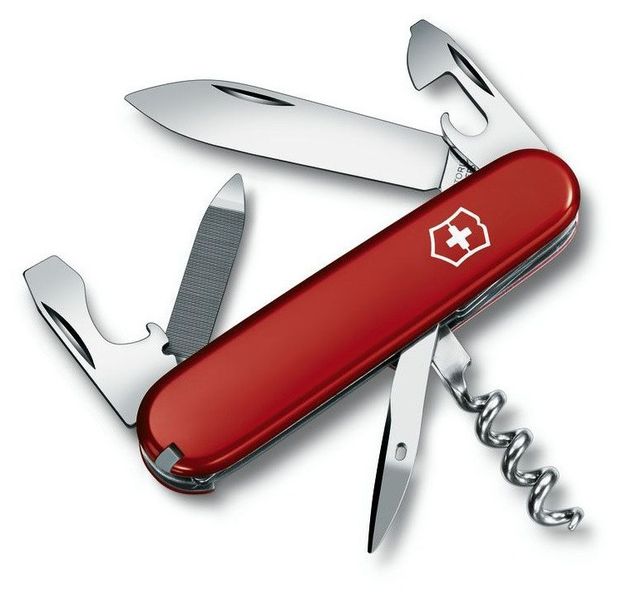 Швейцарський ніж Victorinox Sportsman (0.3802) Червоний 4001082 фото