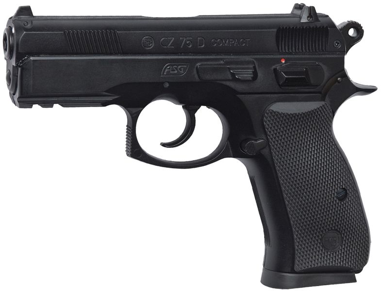 Страйкбольний пістолет ASG CZ 75D Compact калібр 6 мм 23704136 фото