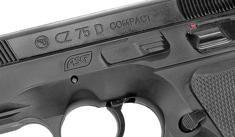 Страйкбольний пістолет ASG CZ 75D Compact калібр 6 мм 23704136 фото