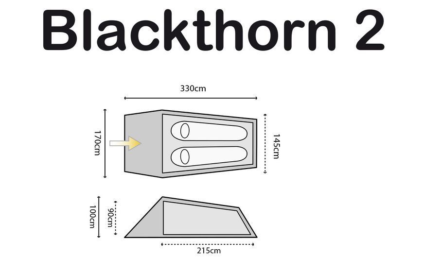 Палатка двухместная Highlander Blackthorn 2 Hunter Green (TEN132-HG) 926958 фото