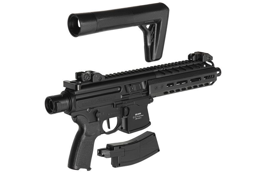 Гвинтівка пневматична Sig Sauer MPX GEN II калібр 4,5 мм Чорна AIR-MPX-177-G2-BLK 1003845 фото