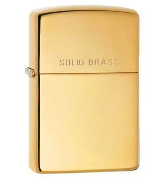 Запальничка Zippo Reg High Polish Brass 254 V77550768 фото