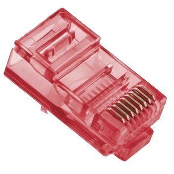 Ritar RJ-45 8P8C UTP Cat-5 Q100 Red Конектор (100 шт/уп.) 99-10028074 фото