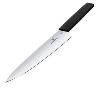 Ніж кухонний шефський Victorinox Swiss Modern Carving 22 см Чорний блістер 6.9013.22B 4008134 фото