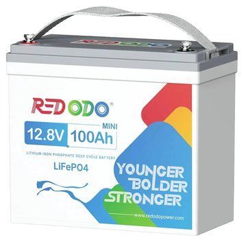 Redodo 12.8V 100Ah Mini 1280Вт&bull;г LiFePO4 Літієва акумуляторна батарея 99-10034521 фото
