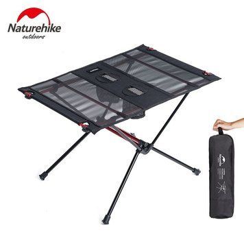Раскладной стол облегченный Naturehike NH19Z027-Z, сетка/алюминий, Черный 6927595736777 97998 фото