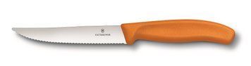 Нож кухонный столовый Victorinox SwissClassic 12 см серрейтор Оранжевый 6.7936.12L9 4006917 фото