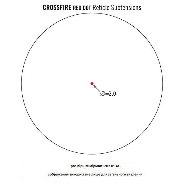 Прицел коллиматорный Vortex Crossfire 2 MOA (Weaver/Picatinny) 23710244 фото