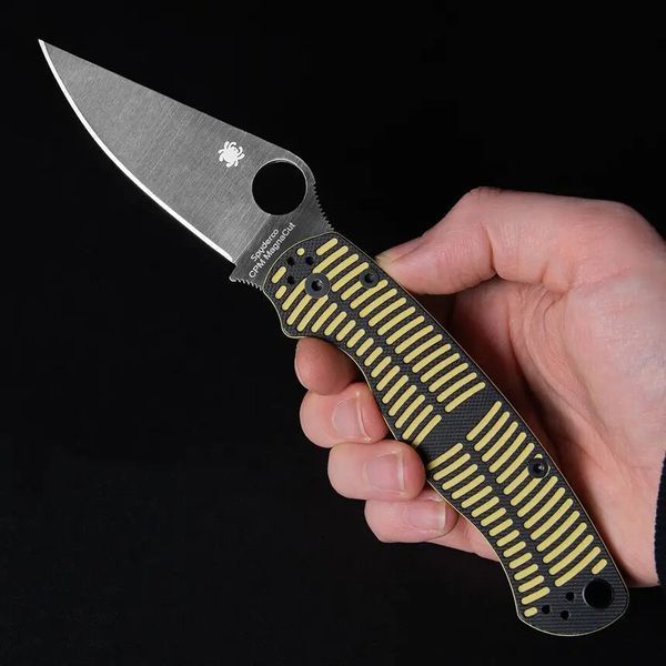 Ніж Spyderco Para Military 2 Salt CPM MagnaCut G-10 Yellow / Black C81GBKYLMCP2 871718 фото