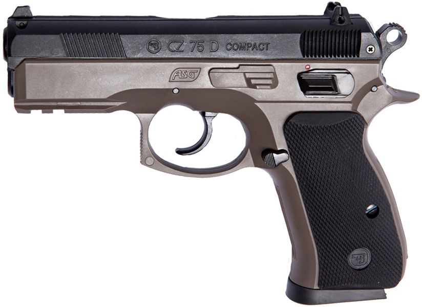 Пистолет страйкбольный ASG CZ 75D Compact FDE калибр 6 мм 23704127 фото