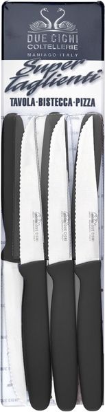 Набір ножів Due Cigni Pizza Knife 6PZ 6 шт Чорні 2C 1714 D Серрейтор 19040184 фото