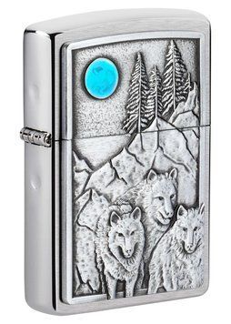Запальничка Zippo 200 Wolf & Pack Emblem 49295 V77554007 фото