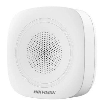 Hikvision DS-PS1-I-WE-Red (червоне підсвічування) Бездротова внутрішня сирена 99-00002739 фото