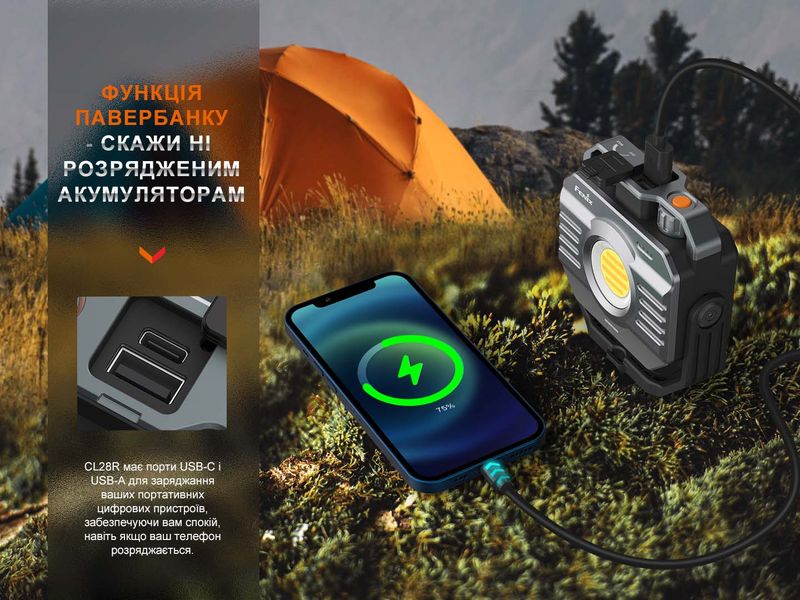 Фонарь многофункциональный CL28R с функцией Powerbank (10 000 mAh) 68574 фото