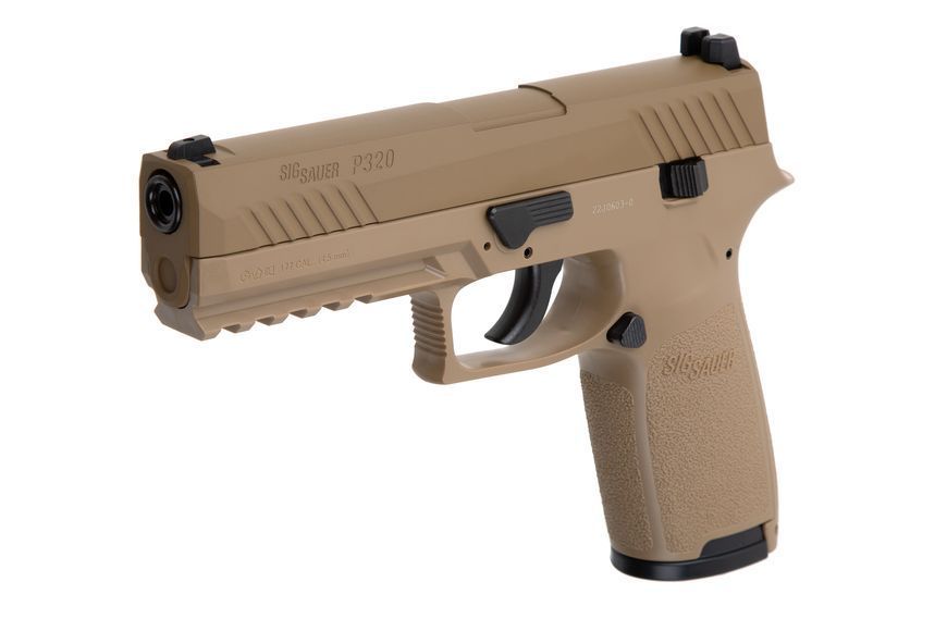 Пістолет пневматичний Sig Sauer P320 калібр 4,5 мм COYOTE TAN AIR-P320-177-30R-CYT 1003890 фото