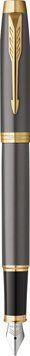 Ручка перова Parker IM 17 Grey Lacquer GT FP F 2213776 103531 фото