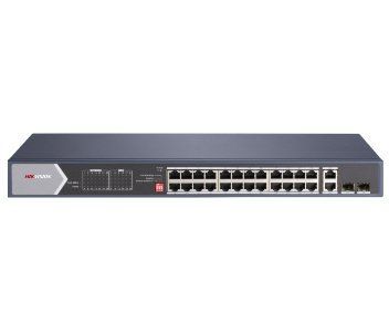 Hikvision DS-3E0528HP-E Hi-PoE Комутатор 24 порти некерований 99-00004414 фото