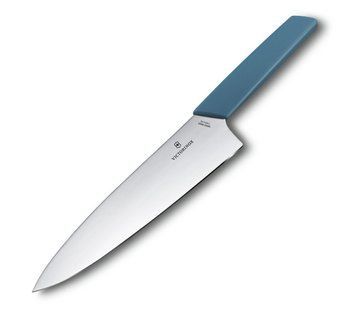 Ніж кухонний шефський Victorinox Swiss Modern Carving Cornflower 20 см Блакитний блістер 6.9016.202B 4008136 фото