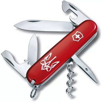 Швейцарский нож Victorinox Climber Ukraine Трезубец готический белый (1.3703_T0630u) V77552929 фото