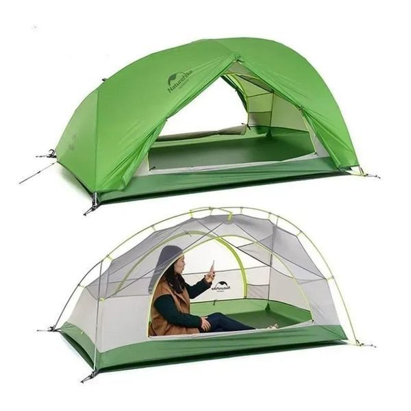 Намет двомісний з килимками Naturehike Star River 2 NH17T012-T, Світло-Зелений 6927595716496 71238 фото